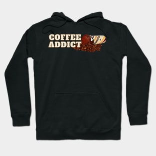 Kaffee Addict Espresso Bohnen Lustig Hoodie